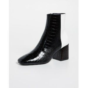 Freda Salvador Charm Angled Heel Booties Sz 8 $525